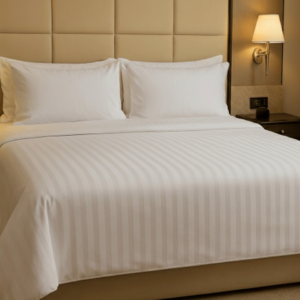 83 Tel Çizgili Polysaten King Size Çarşaf - 280x280